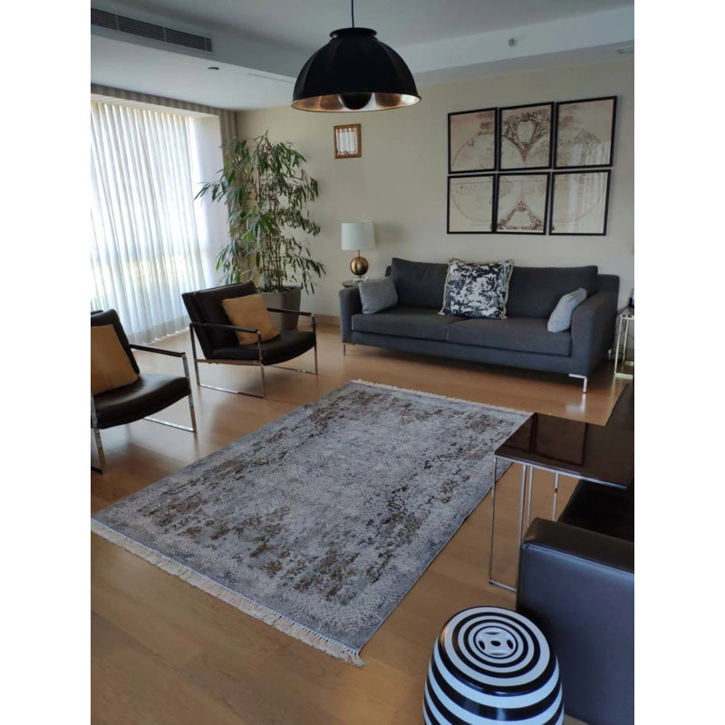 Tapis Masanao avec envers antidérapant, Carré 2 pi 7 po