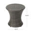 Table d'appoint ronde en osier Lambrecht l 19,75 po x P 19,75 po -17869978