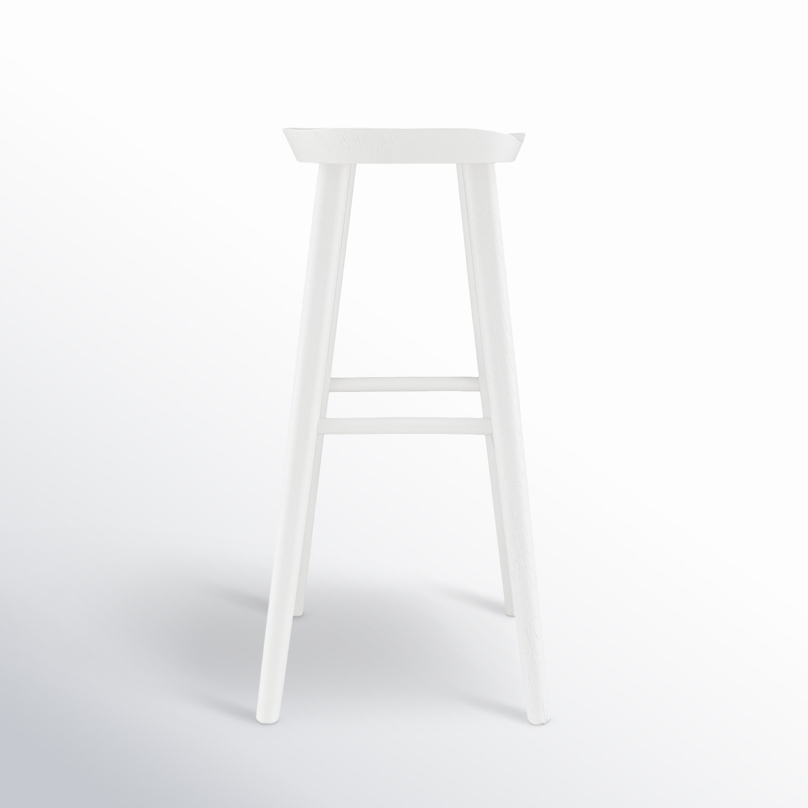 Anzie Bar and Counter Stool, Bar Stool (29.3" Seat Height), White