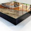 Key storage cabinet, Opens to the left, 30x30x5, White, A tiger at rest with an intense gaze, 