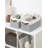 Narrow Storage Bins With Handle, Small Fabric Organizer Basket for Closet and Shelf, Brown-1009638852