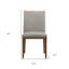 Ensemble de deux chaises d'appoint en cuir gris et brun