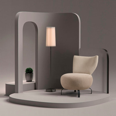 Fauteuil de chambre en chenille de 25,2 po Kyzer