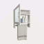 Armoire à pharmacie à miroir H 19,7 po x l 17,7 po avec porte-serviettes, une porte avec deux tablettes intérieures pour la salle de bain et la cuisine-1932155656