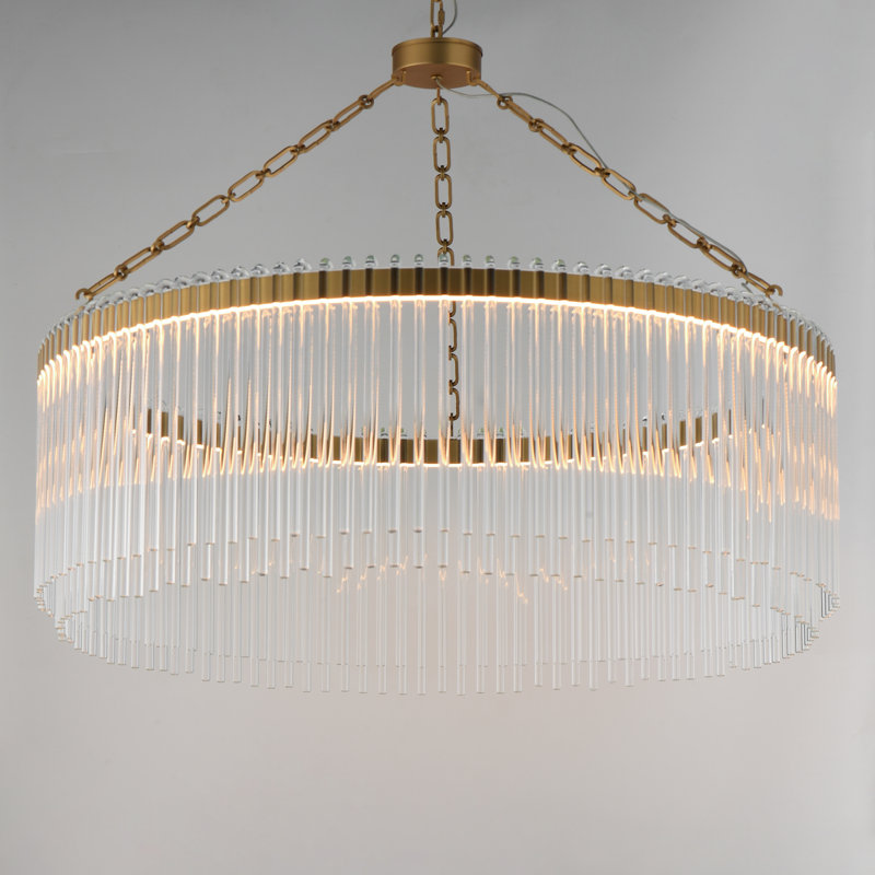 Jolie-Chandelier, Natural Aged Brass