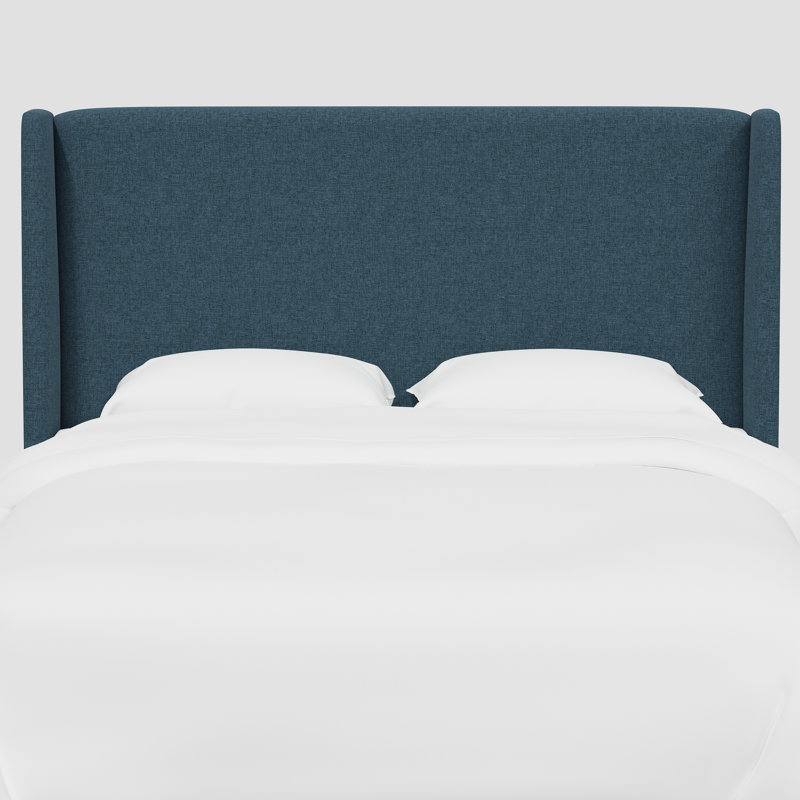 Wilburg Faine Headboard, Twin, Zuma Navy Textured Linen