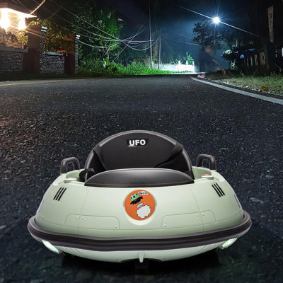 12V Ride-On Bumper Car for Kids with Remote Control, 360° Spin, 3-Speed Modes, LED Lights, Music, Safety Belt & Dual Joysticks – Battery Powered Toy