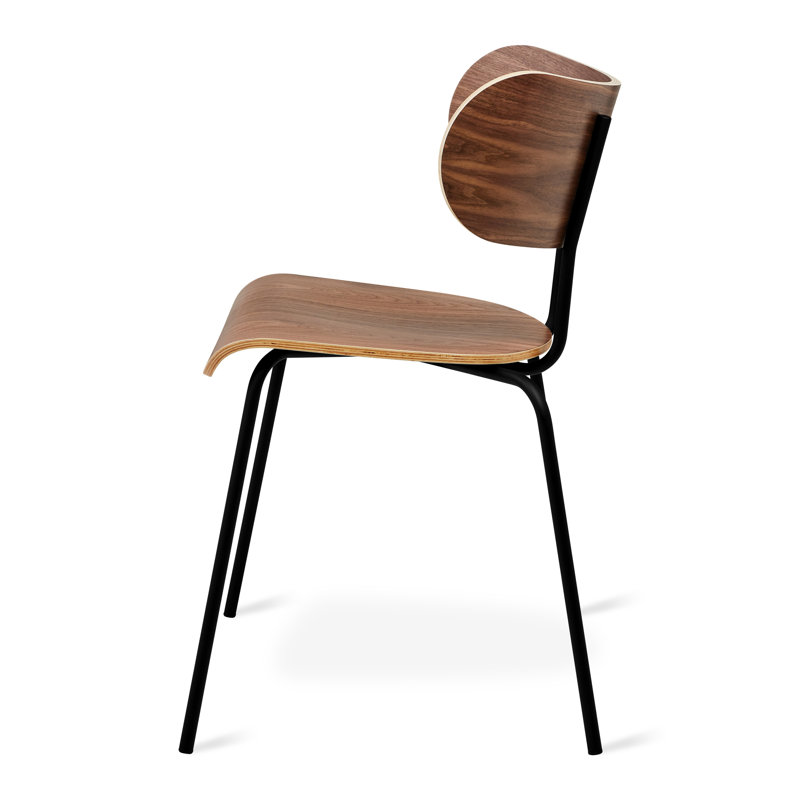 Bantam Dining Chair, Walnut/Black