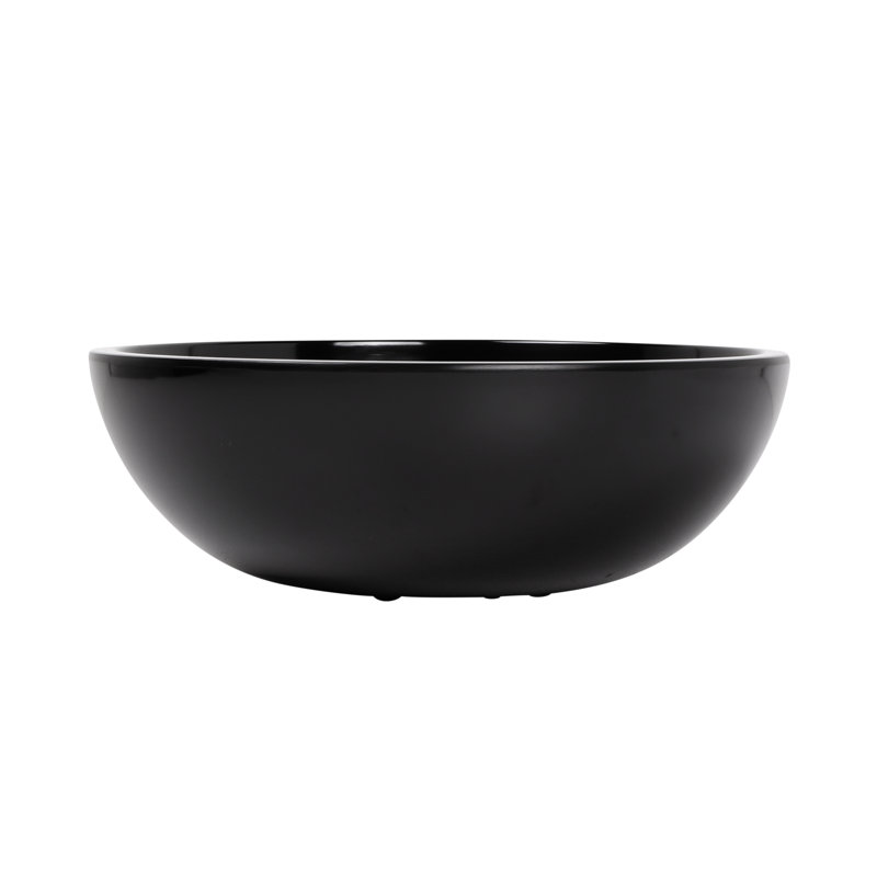 Elite Global Solutions Belize Melamine Serving Bowl, Black