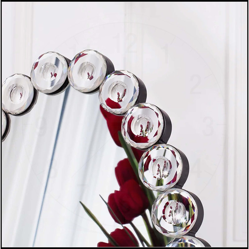 Crystal Full Length Mirror with Stand