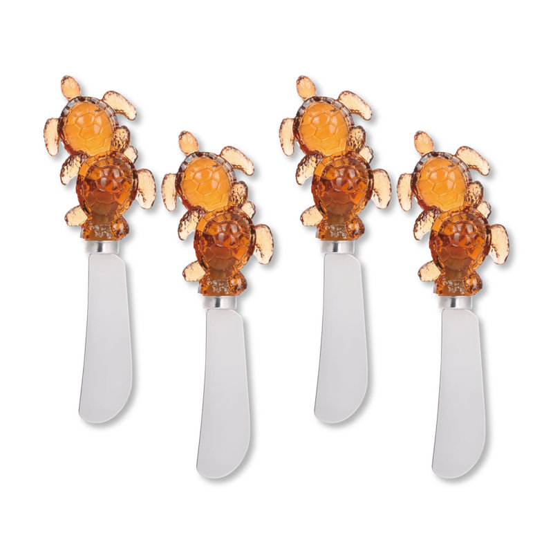 Sea Turtles Transparent Polyresin Cheese Spreader, S4