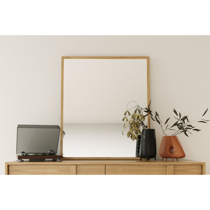 Miroir pour commode Alvarez, Chêne