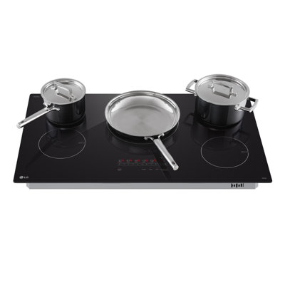 LG 36" Smart Induction Cooktop with UltraHeat, 4.3kW Element, Black Ceramic