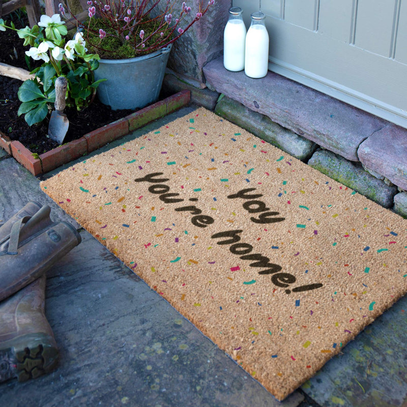 Benites Non-Slip Outdoor Doormat, Rectangle 60 x 90 cm