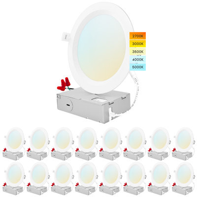 Ensemble d'éclairage encastré Canless 6 "Ultra Slim
