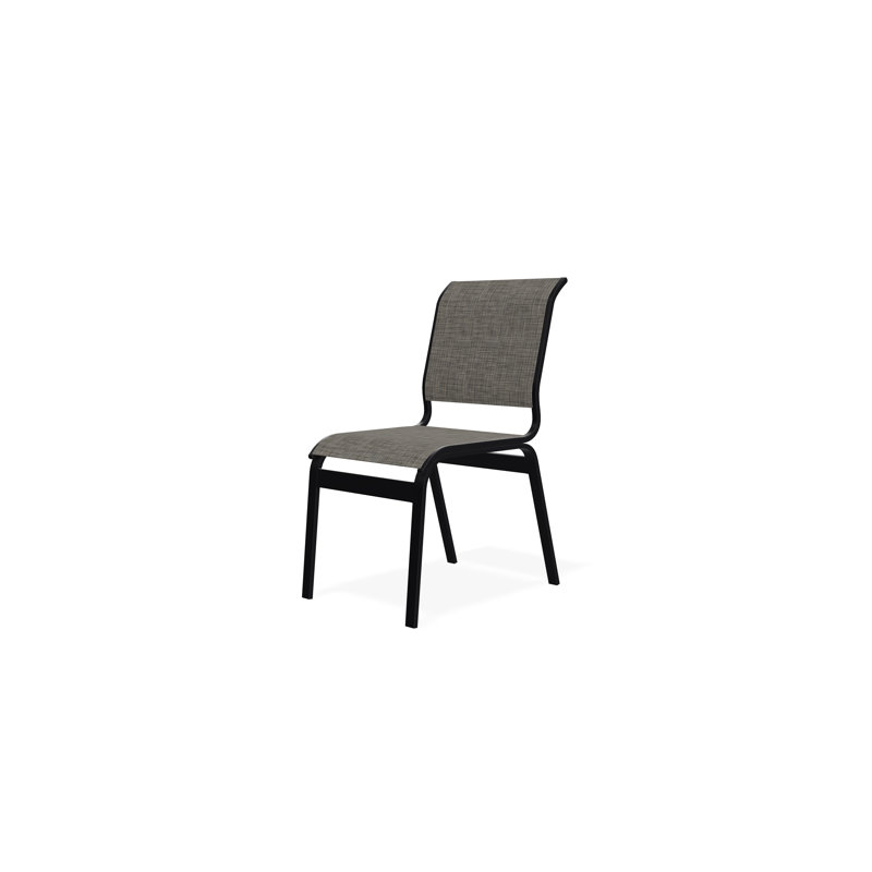 Aruba II Outdoor Dining Chair, Black, Storm