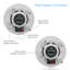 Système de haut-parleurs encastrés encastrés dans le mur à 2 voies 5,25 po Pyle Bluetooth Ride / Square
