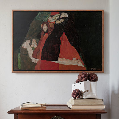 Cardinal and Nun (Caress), 1912 - Egon Schiele, toile tendue avec châssis