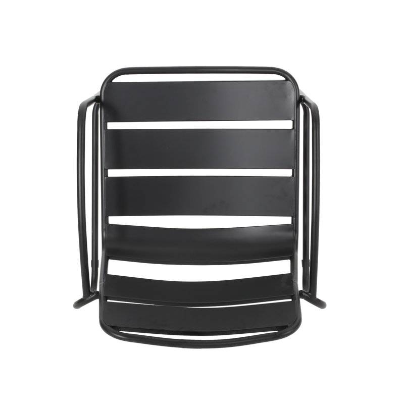 Chaise CONRAD, Noir mat