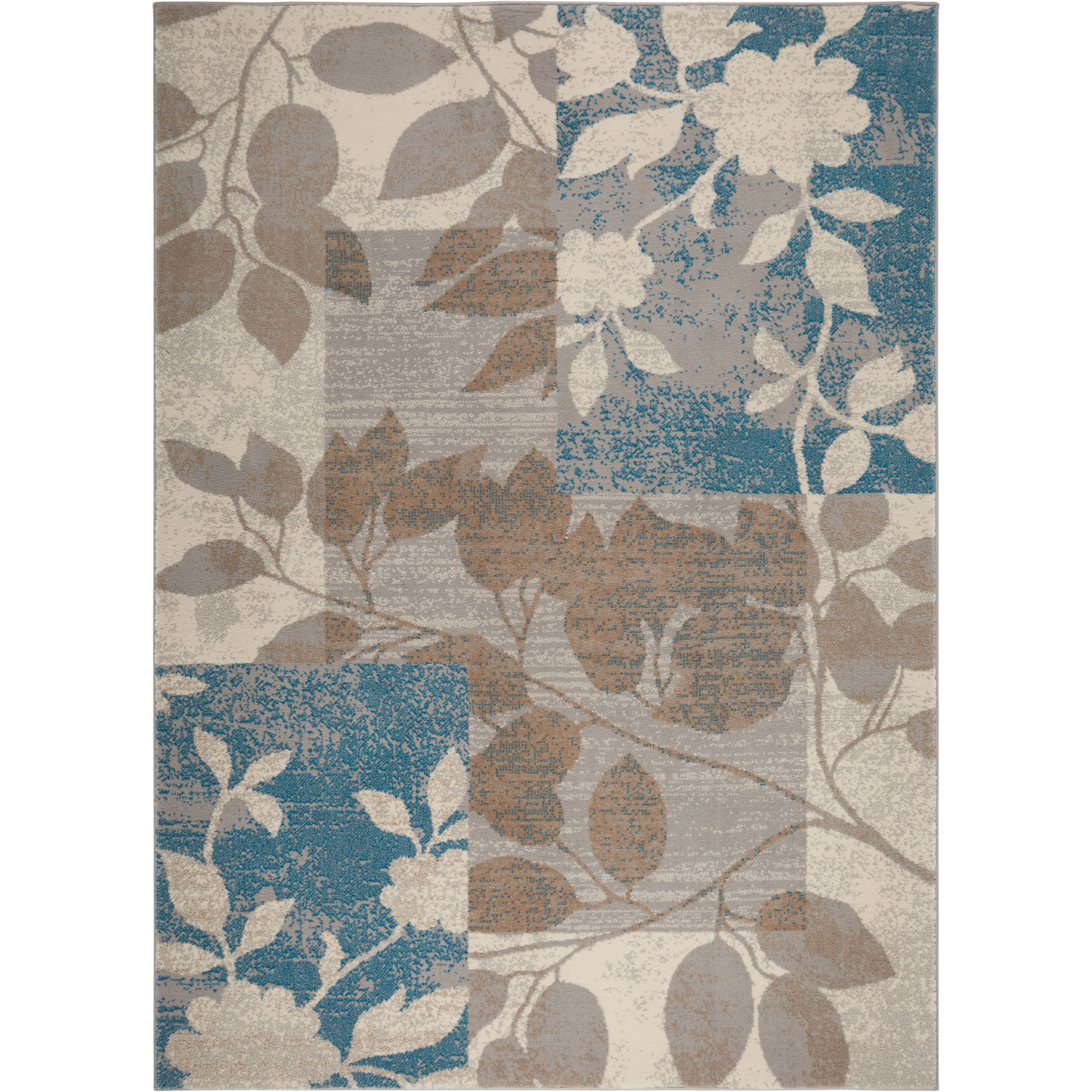 Fairview Spring Blue Rug Andover Mills™ Mountview Floral Blue/Gray/Brown Area Rug & Reviews ...