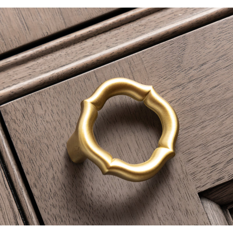 Trellis Collection Pendant Pull, Brushed Golden Brass