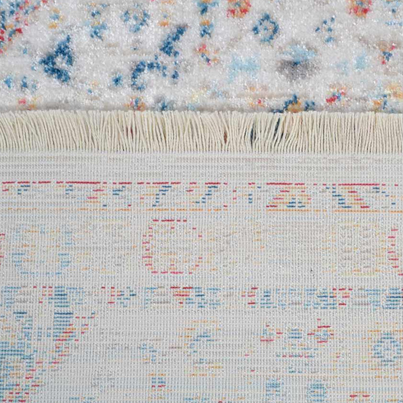 Crayton Machine Made Polyester Area Rugs - Multicolor, Oriental Design, Low Pile Machine Made Area Rugs for Living Room, Bed Room