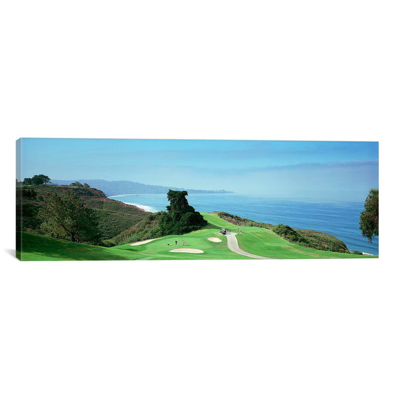 «Panoramic Torrey Pines Golf Course», San Diego, Californie, reproduction de photo sur toile, H 24 po x l 72 po x P 1,5 po