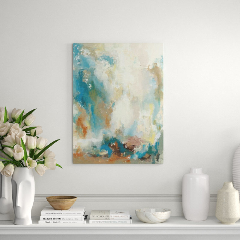 Colorful Wind Print by Sara Brown, 48" H x 36" W, Knife Gel