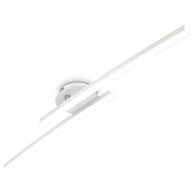 LED Deckenleuchte - warmweißes Licht - Weiß - Schwenkbar 3.000K 12W - Capuano