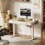 Bureau, bureau debout électrique 48 po x 24 po, bureau d'ordinateur, table de bureau à hauteur réglable avec 3 tiroirs avec préréglage de mémoire-430006842-447017942