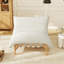 Chaise longue avec coussin en mousse viscoélastique déchiquetée, velours côtelé, structure en bois d'hévéa massif et pieds réglables, blanc-1569204898