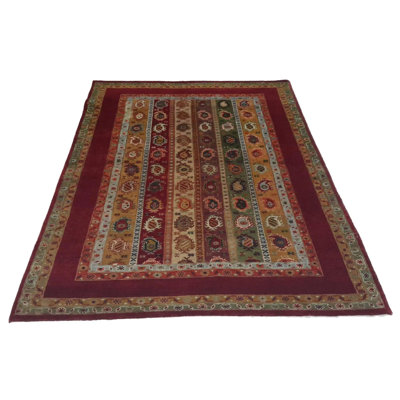 Canvello Hand Made Modern All Over Indo Gabbeh Rug - 4'0'' X 6'0''