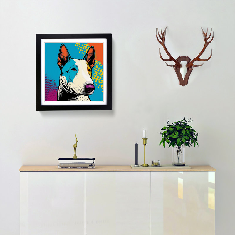 Single Picture Frame Print on Wood, Black