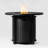 Round Fire Pit Table Propane Fire Table With Lava Rocks