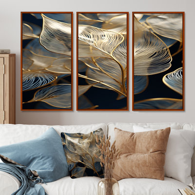 Hector - feuilles, ensemble de reproductions d'art mural