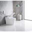 Toilette intelligente avec siège à ouverture / fermeture automatique, bidet chauffant, chasse d'eau bidet de luxe avec fonction de nuit, contrôle de la température, confort d'affichage à DEL