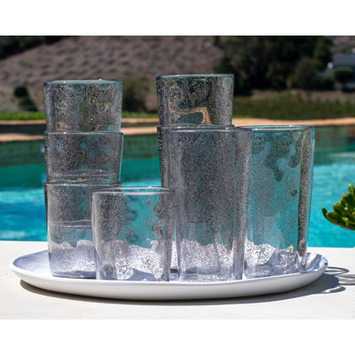 Jerika, bleu foncé, ensemble de 8 boissons