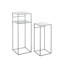 Orola Pedestal Side Table Set
