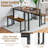 Evyonne 4 - Person Four Leg Dining Set-1406004020-1406004019