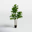 59.1'' Faux Fiddle-Leaf Fig Tree Tree in Cement Pot