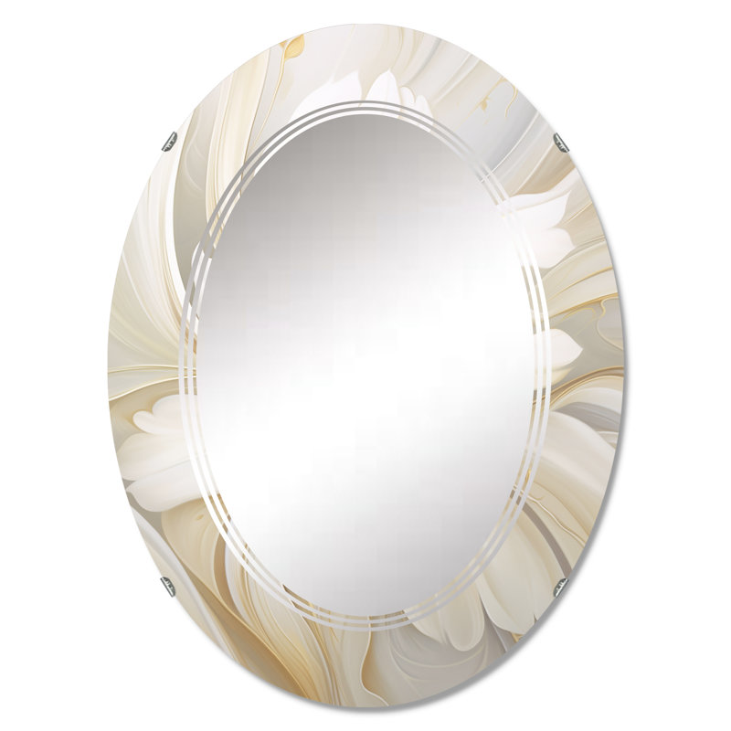 Cesena - Miroir mural moderne ovale, 36 po x 24 po