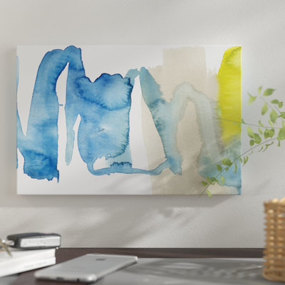 " Indigo & Citron I " by Jennifer Goldberger