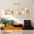 Warm Geometric Triptych Multi Piece Canvas Print-93059632