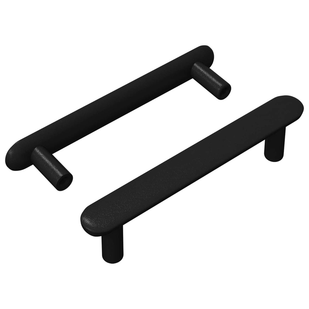 Vidaxl Cabinet Handle Wall-Mounted Black Iron Modern Accessory Home Hardware