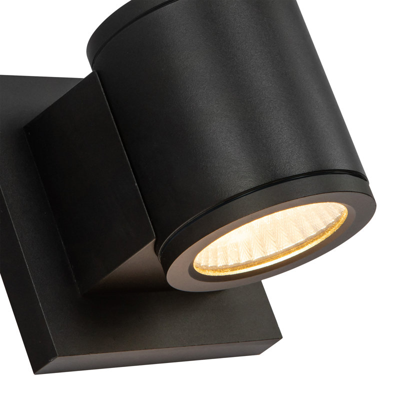 Griffith 1 - Light LED Outdoor Armed Sconce, 4.63" H x 4.63" W x 4.75" D, 8