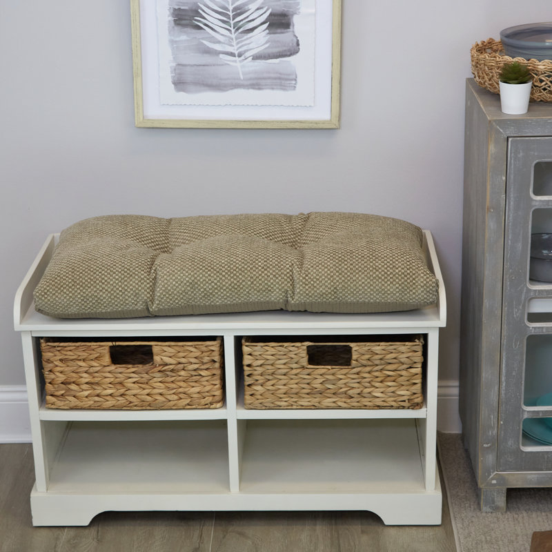 Lotoya Winston Porter Non-Slip Bench Cushion, 30 X 14 X 3 Inches, Tan
