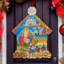 Décoration murale de porte en bois à suspendre et à suspendre calendrier figurine