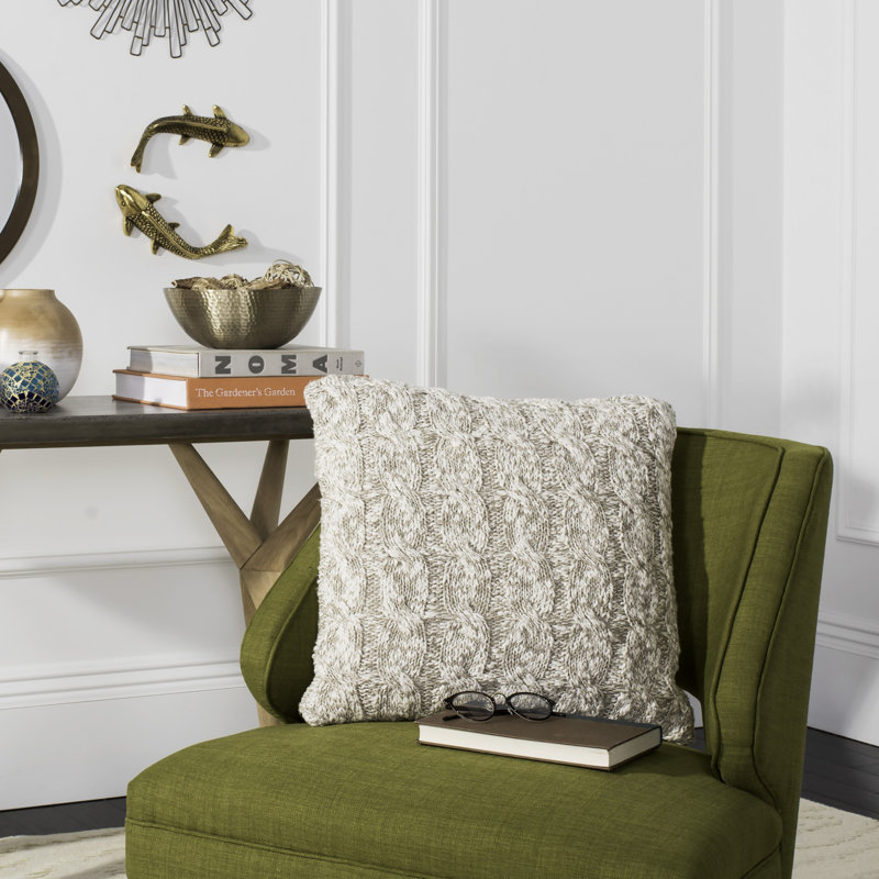 Cotton Blend Throw Pillow, 20" x 20"