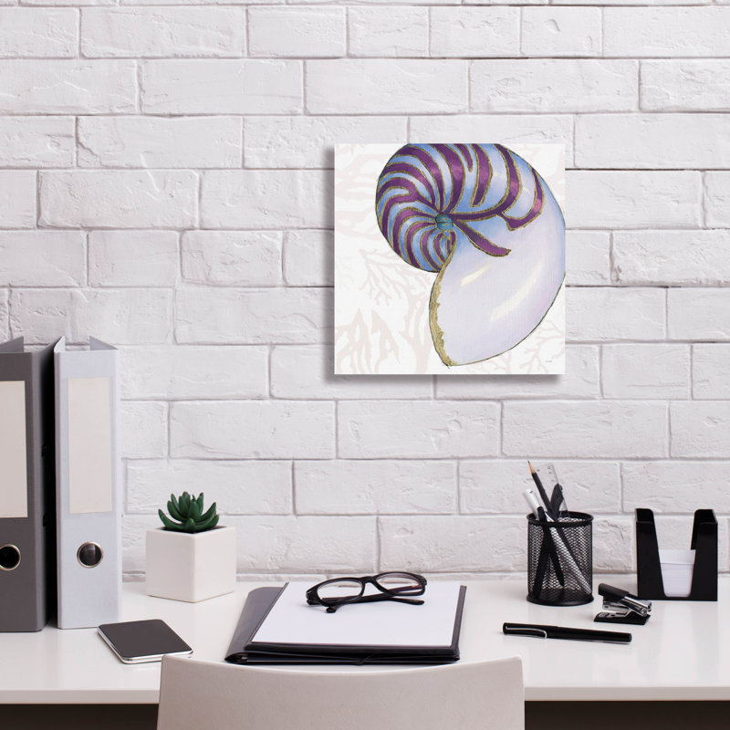 «Shimmering Shells 6» par James Wiens, art mural sur toile, H 12 po x l 12 po