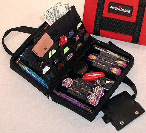 Split Back Metroline Fabric Dart Case, Black